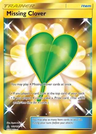 Missing Clover (Secret Rare)  - Holofoil SM  Ultra Prism - Secret Rare