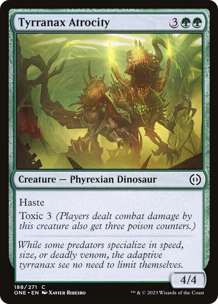 Tyrranax Atrocity (ONE-188) - Phyrexia: All Will Be One Foil