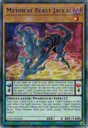 Mythical Beast Jackal (EXFO-EN022) - Extreme Force 1st Edition