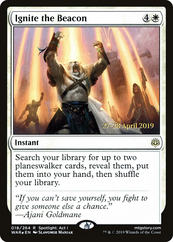 Ignite the Beacon (PRE-018) - War of the Spark Promos Foil