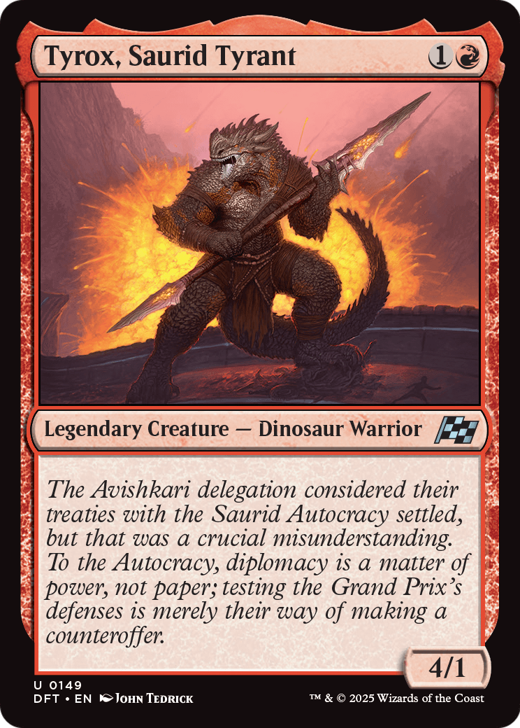 Tyrox, Saurid Tyrant (DFT-149) - Aetherdrift