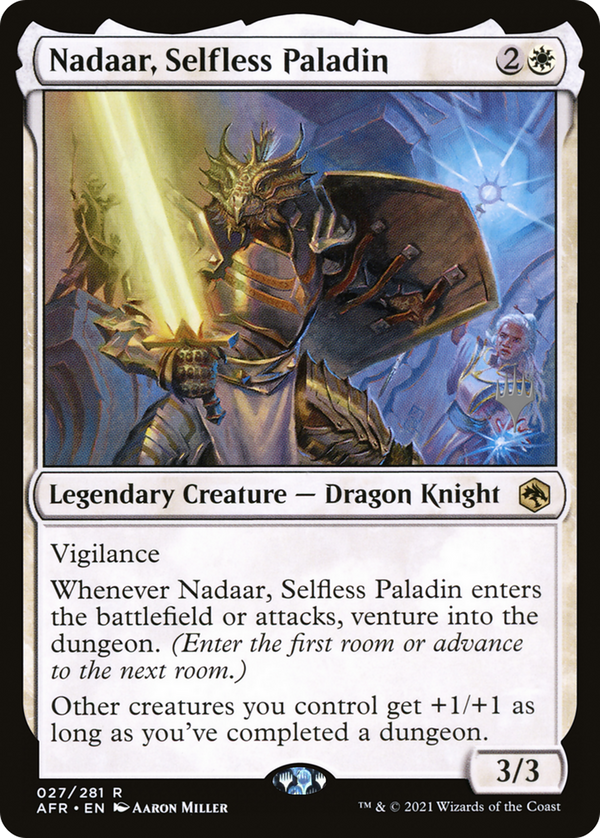 Nadaar, Selfless Paladin (PPAFR-027) - Adventures in the Forgotten Realms Promos Foil