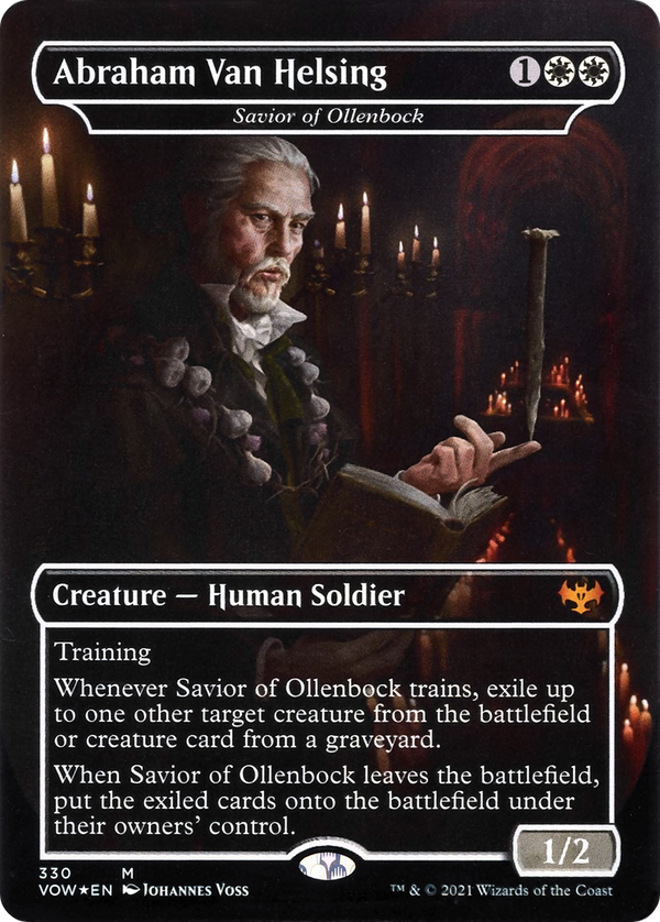 Abraham Van Helsing - Savior of Ollenbock (VOW-330) - Innistrad: Crimson Vow / Abraham Van Helsing (Borderless)