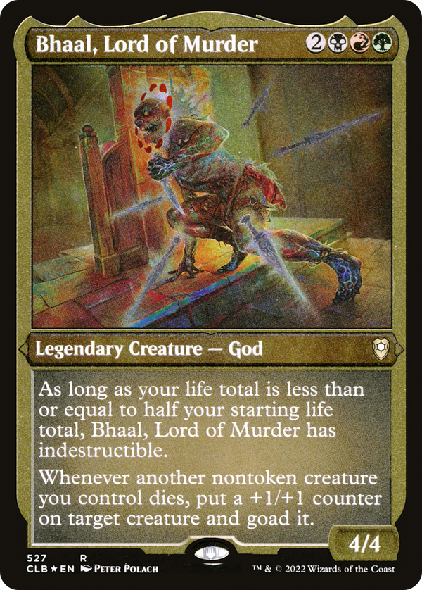 Bhaal, Lord of Murder (Foil Etched) (CLB-527) - Commander Legends: Battle for Baldur's Gate Foil