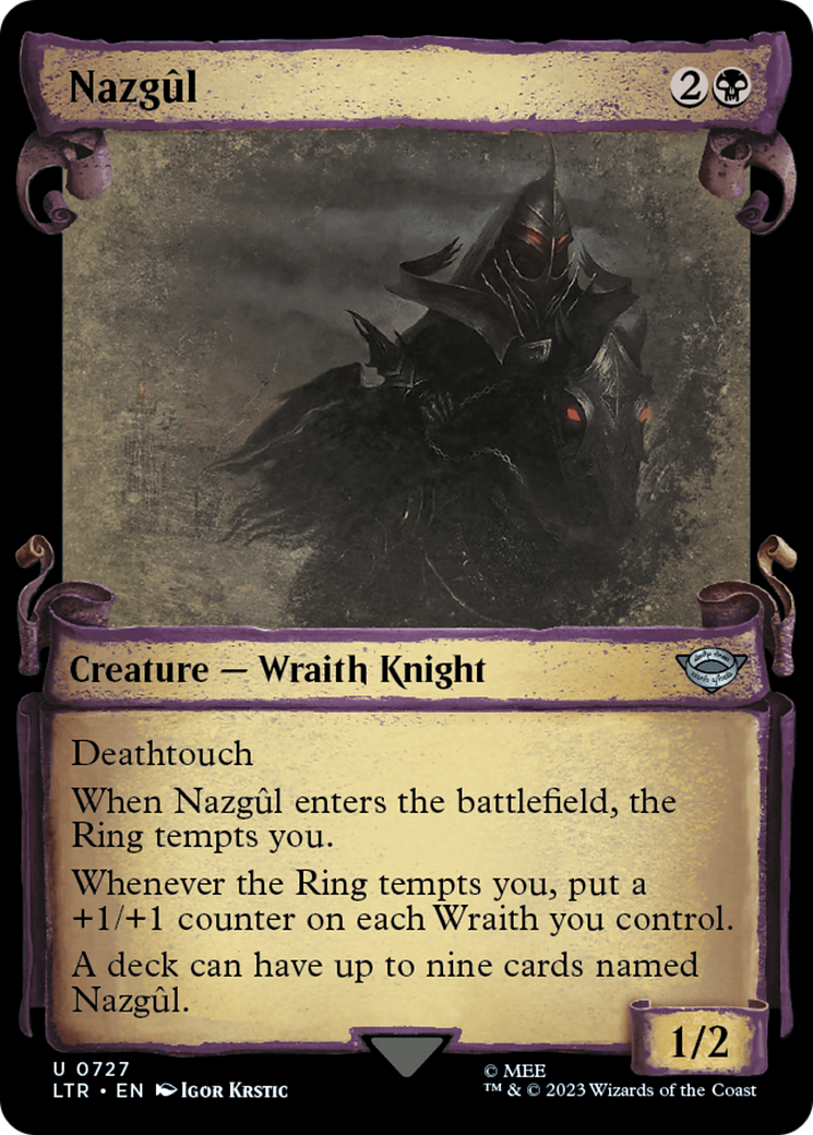Nazgul (0727) (Showcase Scrolls) (LTR-727) - The Lord of the Rings: Tales of Middle-earth: (Showcase) Foil