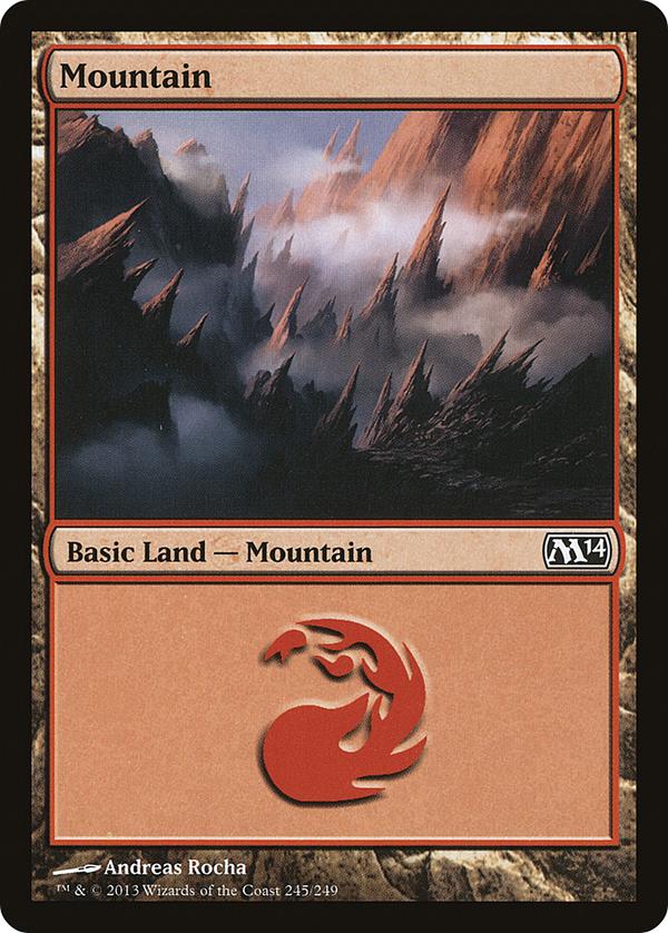 Mountain (245) (M14-245) - Magic 2014 Foil