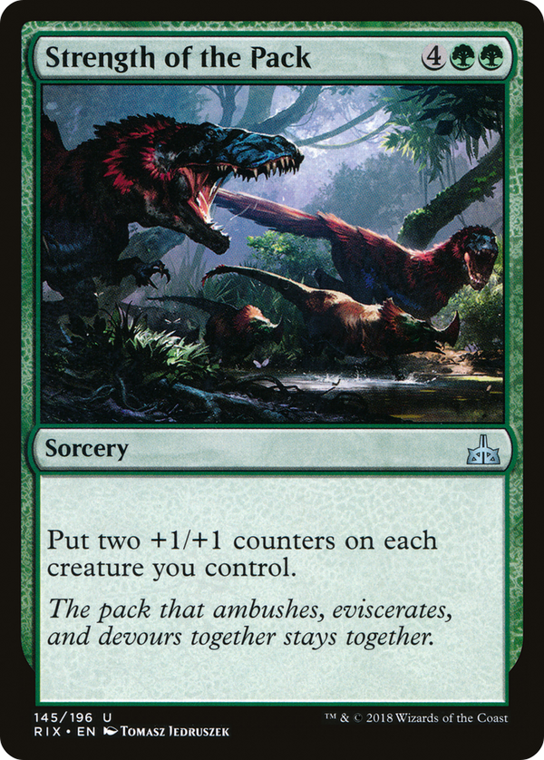 Strength of the Pack (RIX-145) - Rivals of Ixalan Foil