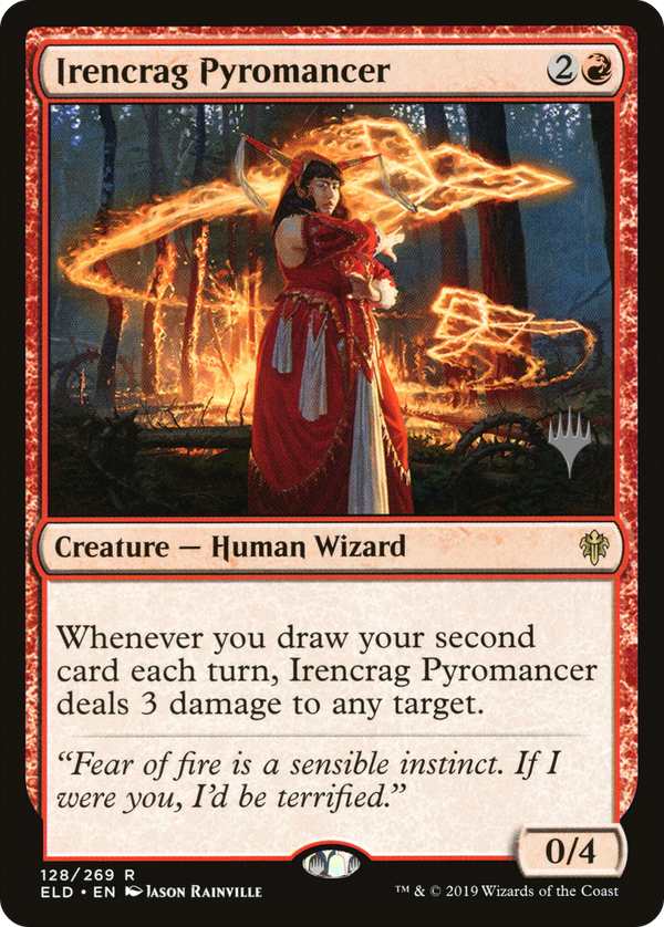 Irencrag Pyromancer (PPELD-128) - Throne of Eldraine Promos