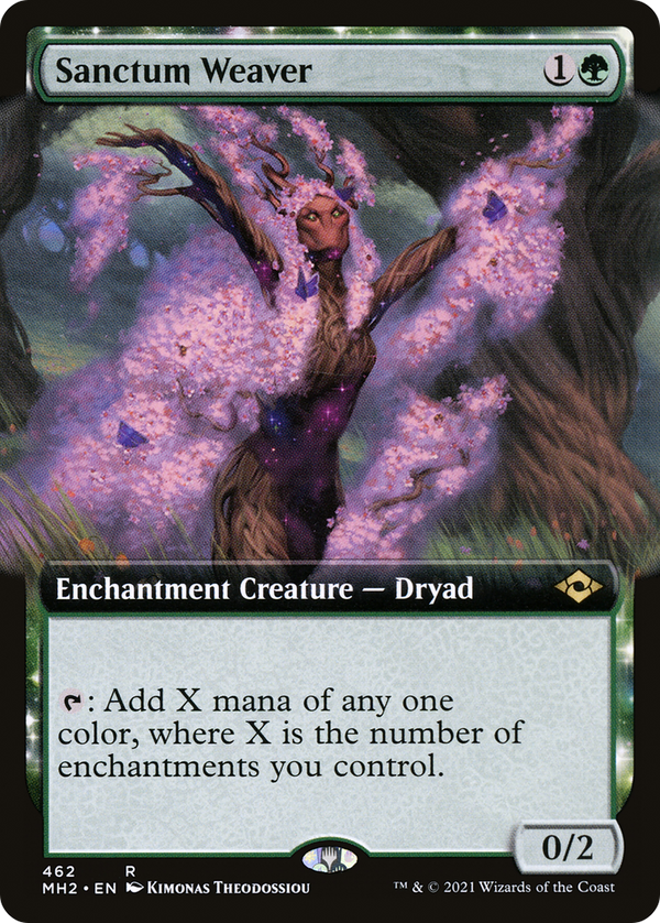 Sanctum Weaver (Extended Art) (MH2-462) - Modern Horizons 2: (Extended Art, enchantment) Foil
