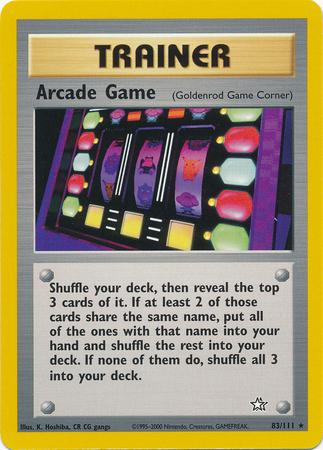 Arcade Game (Goldenrod Game Corner) 083  - Unlimited Neo Genesis - Rare
