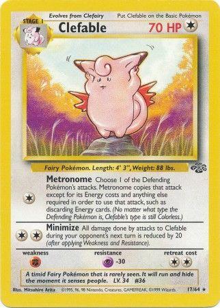 Clefable (17) (17) 017  - Unlimited Jungle - Rare