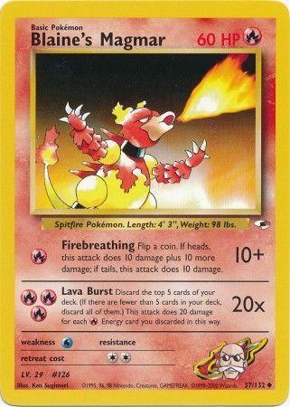 Blaine's Magmar 037  - Unlimited Gym Heroes - Uncommon