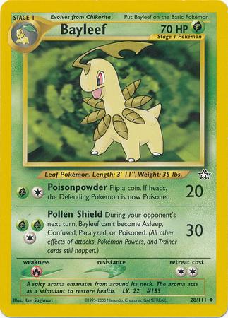 Bayleef (28) (28) 028  - Unlimited Neo Genesis - Uncommon