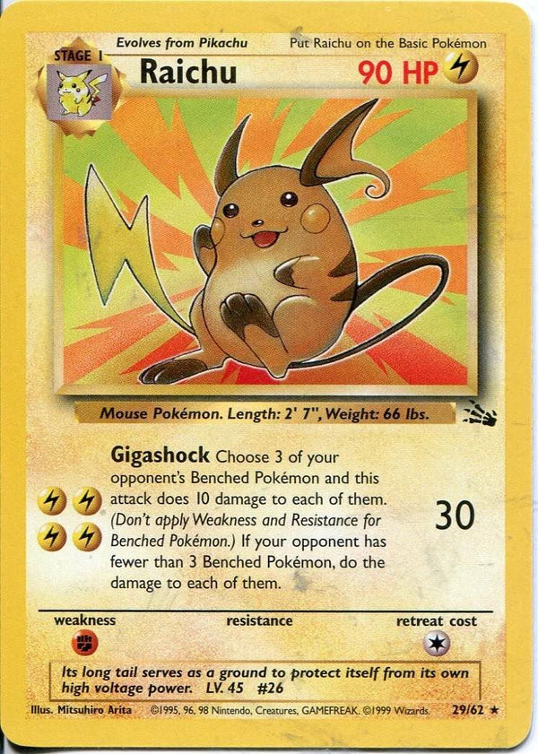 Raichu (29) (29) 029  - Unlimited Fossil - Rare