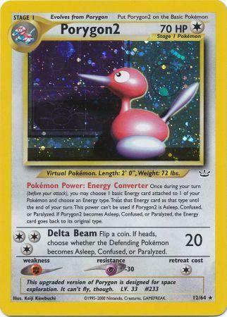 Porygon2/64  - Unlimited Holofoil Neo Revelation - Holo Rare