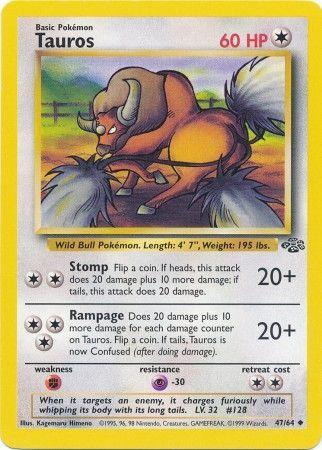 Tauros 047  - Unlimited Jungle - Uncommon