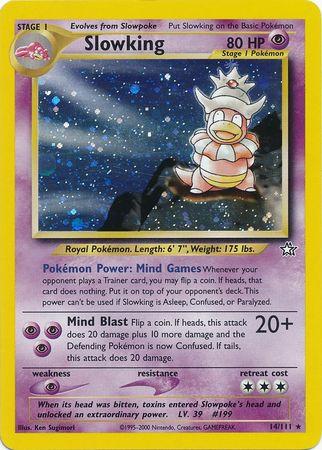 Slowking 014  - Unlimited Holofoil Neo Genesis - Holo Rare