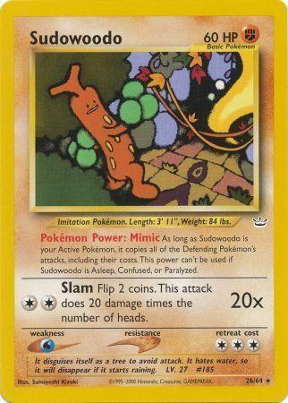 Sudowoodo 026/64  - Unlimited Neo Revelation - Rare