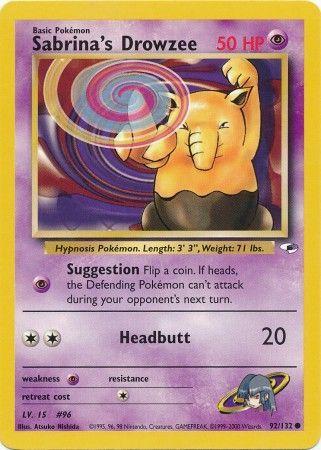 Sabrina's Drowzee 092  - Unlimited Gym Heroes - Common