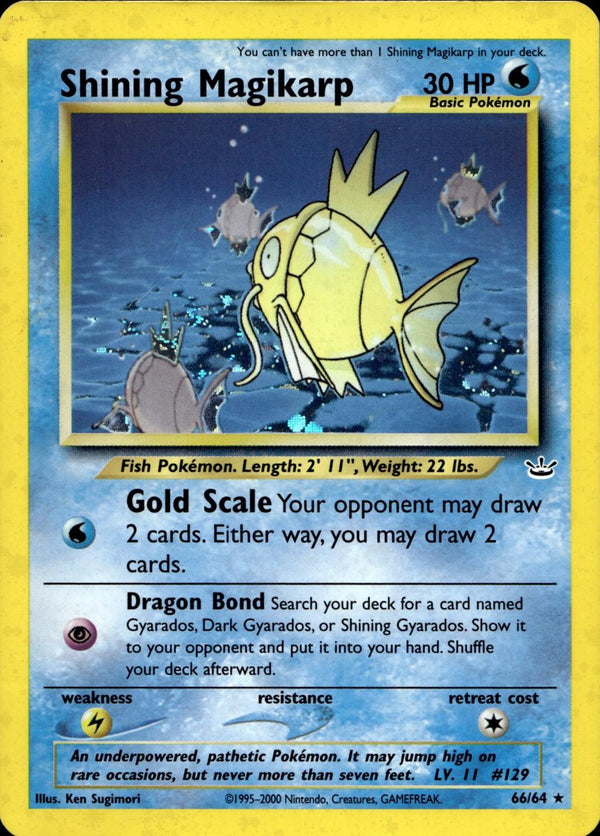 Shining Magikarp  - Unlimited Holofoil Neo Revelation - Secret Rare