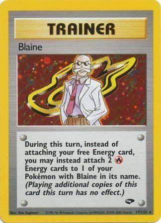 Blaine (17)/132  - Unlimited Holofoil Gym Challenge - Holo Rare