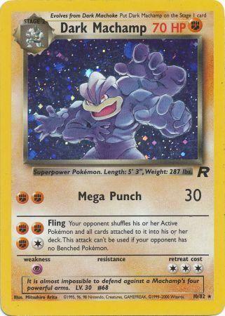 Dark Machamp (10) (10) 010  - Unlimited Holofoil Team Rocket - Holo Rare