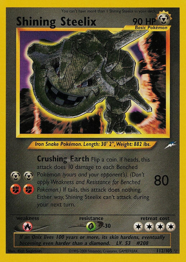 Shining Steelix  - Unlimited Holofoil Neo Destiny - Secret Rare