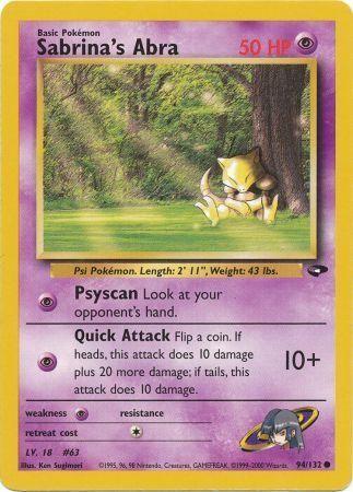 Sabrina's Abra (94) (94) 094  - Unlimited Gym Challenge - Common