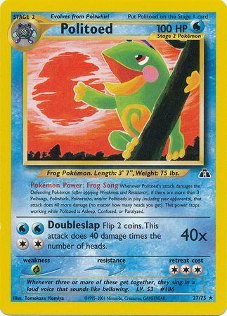 Politoed (27) (27) 027/75  - Unlimited Neo Discovery - Rare