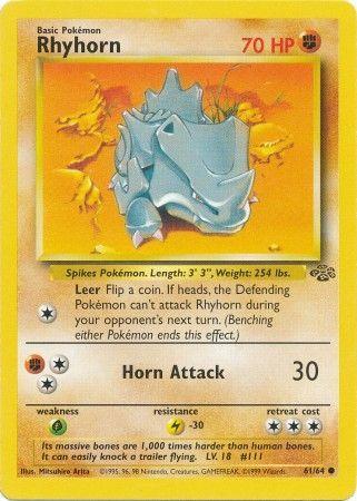 Rhyhorn 061  - Unlimited Jungle - Common