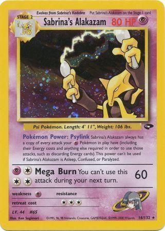 Sabrina's Alakazam 016  - Unlimited Holofoil Gym Challenge - Holo Rare
