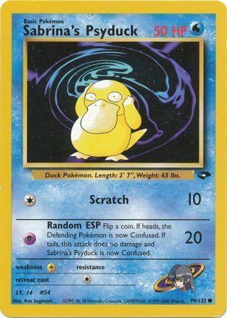 Sabrina's Psyduck 099  - Unlimited Gym Challenge - Common