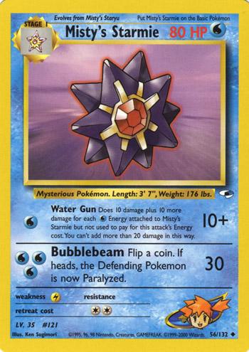 Misty's Starmie 056  - Unlimited Gym Heroes - Uncommon