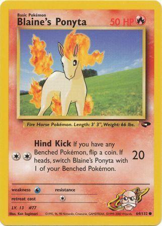 Blaine's Ponyta 064  - Unlimited Gym Challenge - Common