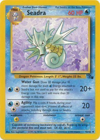 Seadra 042  - Unlimited Fossil - Uncommon