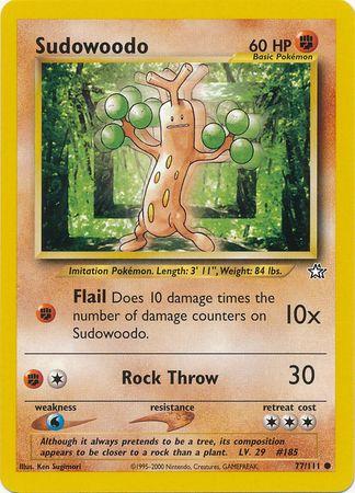 Sudowoodo 077  - Unlimited Neo Genesis - Common
