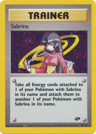 Sabrina (20)  - Unlimited Holofoil Gym Challenge - Holo Rare