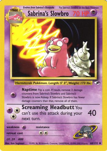 Sabrina's Slowbro 060  - Unlimited Gym Heroes - Uncommon