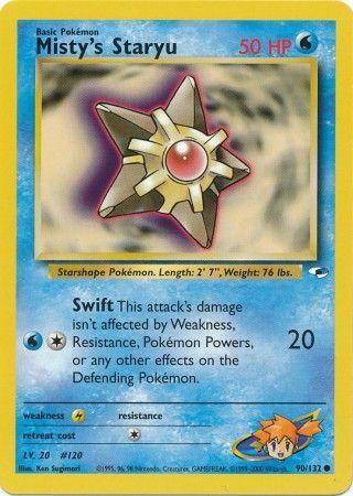 Misty's Staryu 090  - Unlimited Gym Heroes - Common