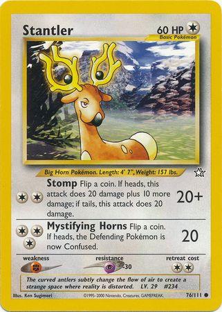 Stantler 076  - Unlimited Neo Genesis - Common