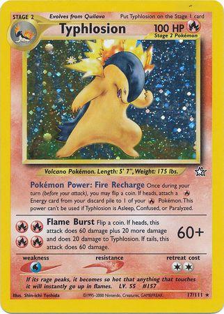 Typhlosion (17) (17) 017/111  - Unlimited Holofoil Neo Genesis - Holo Rare