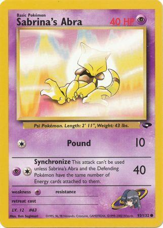 Sabrina's Abra (93) (93) 093  - Unlimited Gym Challenge - Common