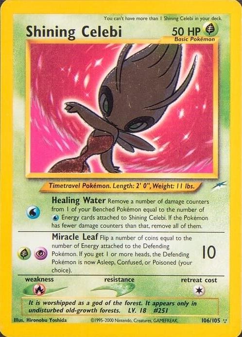 Shining Celebi  - Unlimited Holofoil Neo Destiny - Secret Rare