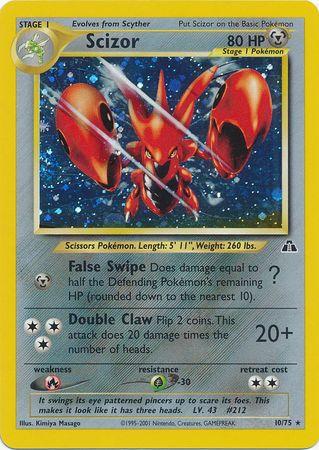 Scizor (10)  - Unlimited Holofoil Neo Discovery - Holo Rare