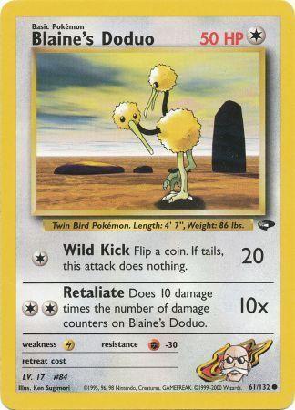 Blaine's Doduo 061  - Unlimited Gym Challenge - Common