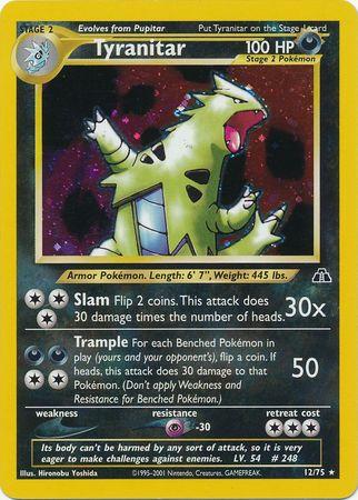 Tyranitar (12)/75  - Unlimited Holofoil Neo Discovery - Holo Rare