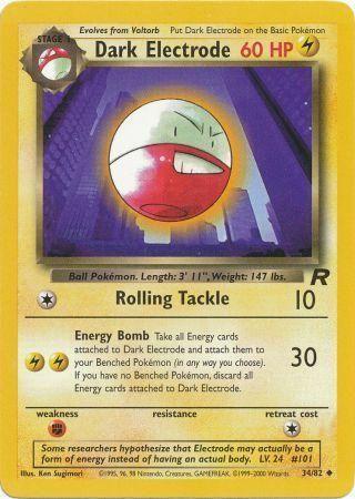 Dark Electrode 034  - Unlimited Team Rocket - Uncommon