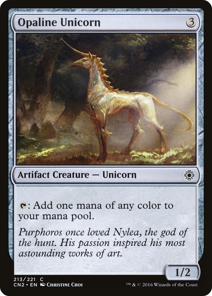 Opaline Unicorn (CN2-213) - Conspiracy: Take the Crown Foil