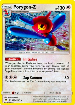Porygon-Z - 105a/147/147  - Holofoil Alternate Art Promos - Promo