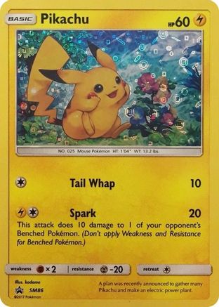 Pikachu (General Mills Promo) SM86  - Holofoil Miscellaneous Cards & Products - Promo